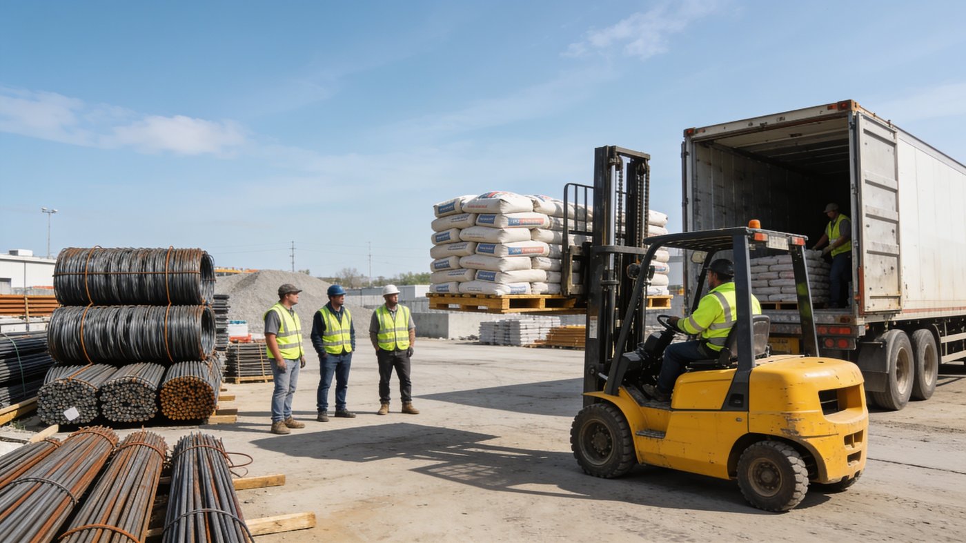 A day at the materials yard