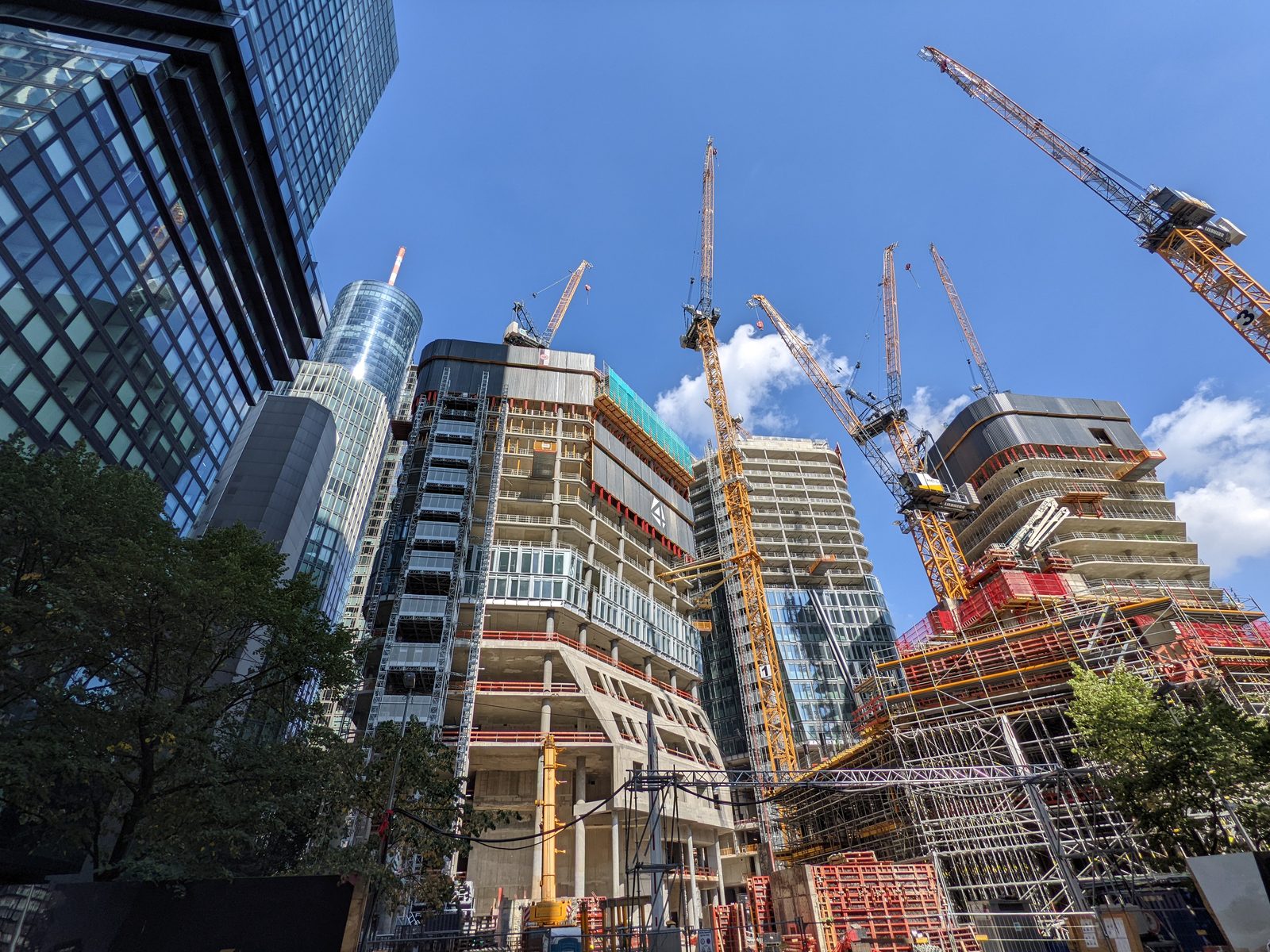 High-rise structural frame, Frankfurt
